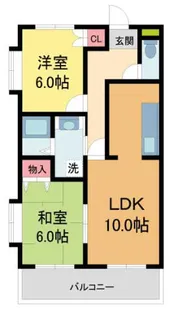 サニーコート伊丹【3階】の間取り