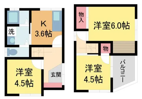 兵庫県宝塚市雲雀丘山手1丁目【一戸建】の間取り