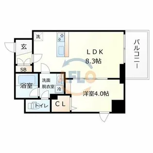 ブエナビスタ梅田イースト【2階】の間取り