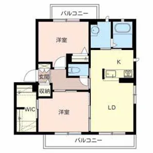 パークアベニュー参番館【1階】の間取り