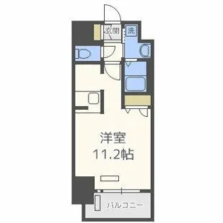 プレサンス扇町駅前【14階】の間取り