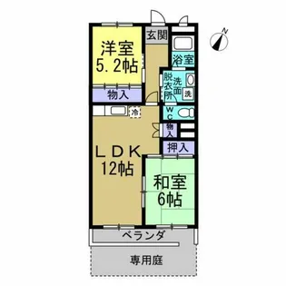 グリーンヒル巽ヶ丘A棟【103号室】の間取り
