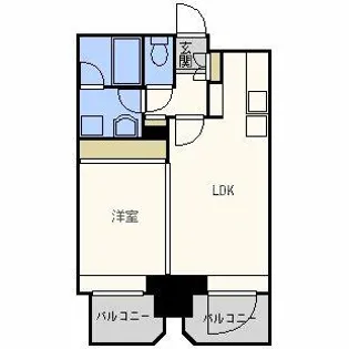 プレサンスNEO中之島公園【10階】の間取り