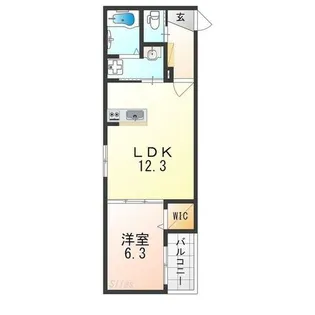 大阪府堺市堺区北庄町1丁【アパート】の間取り