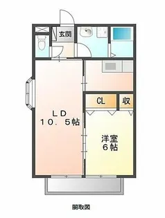 ベルバランセ白井【2階】の間取り