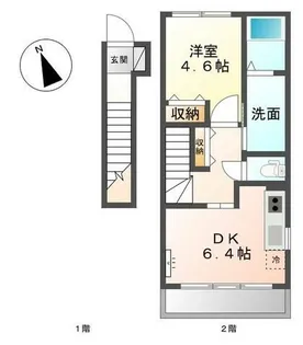 メリーシャトレーン【2階】の間取り