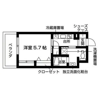 ヒルズ八幡山【8階】の間取り
