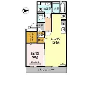 兵庫県伊丹市北河原2丁目【アパート】の間取り