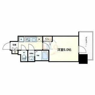 プレサンス深江橋ラヴィゲート【9階】の間取り