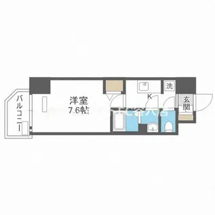 Lala place難波ガルテン【11階】の間取り