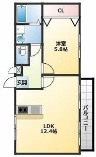 ホットファミリー【2階】の間取り