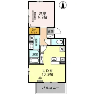 兵庫県三田市高次2丁目【アパート】の間取り
