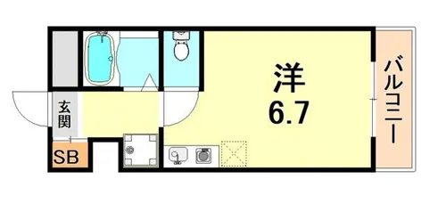 シャルムメゾン本庄【1階】の間取り
