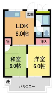 TOHOマンション第二【405号室】の間取り