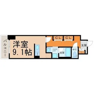 ディアレイシャス鶴舞公園【5階】の間取り