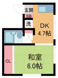 シャトー宝塚【3階】の間取り