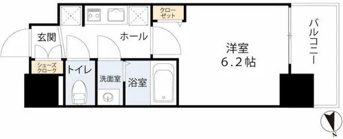メインステージ天王寺サイドシティ【7階】の間取り