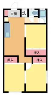 マンション雲雀丘【3階】の間取り