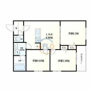 エス.フィールド奏【5階】の間取り