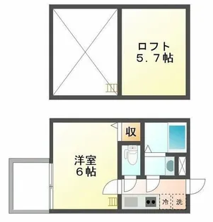 ロフティ四条大宮【1階】の間取り