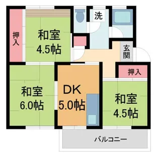 3DKの間取り画像