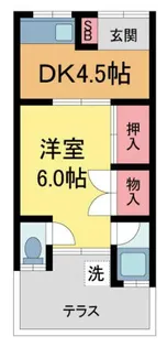 エリゼ中山【1階】の間取り