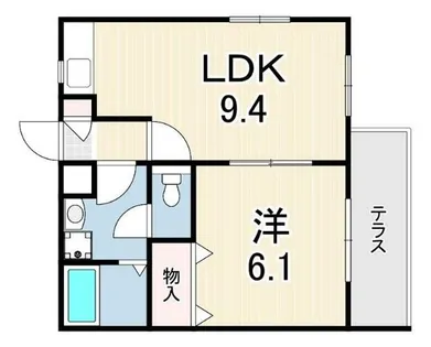 高照マンション2【1階】の間取り