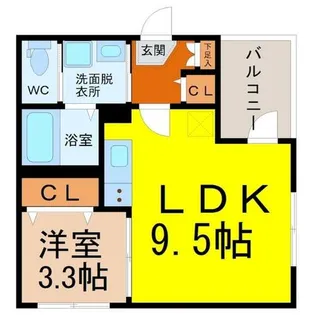 Haimish YASUKUNI(ハイミッシュヤスクニ)【1階】の間取り