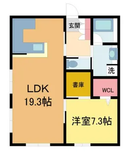 ANNEX 西宮ガーデンズ・フロント【101号室】の間取り