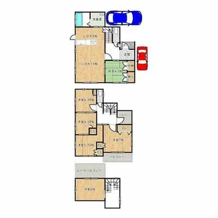 大阪府泉大津市昭和町【一戸建】の間取り