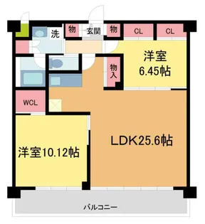 プレジオ宝塚ASIAN【6階】の間取り