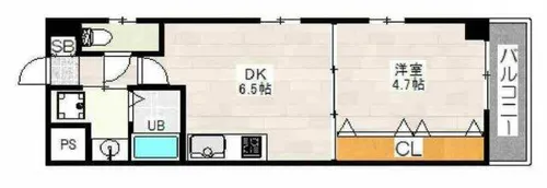 ビエラ江戸堀【9階】の間取り