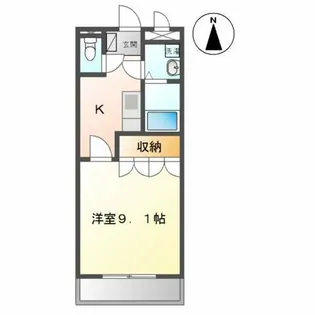プロニティー中央【2階】の間取り