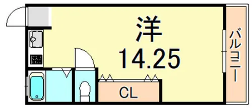 マンションヒラミツパート2【1階】の間取り