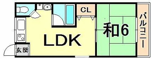 マンションヒラミツパート2【3階】の間取り