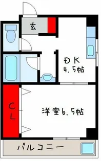 レークランド喜多【2階】の間取り