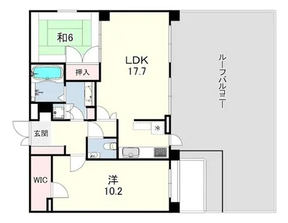 デ・リードヴィンテージ芦屋川山手光風館【2階】の間取り