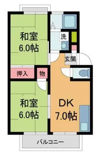 サウンズヒル仁川II【102号室】の間取り