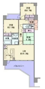 アルファステイツ田寺【8階】の間取り