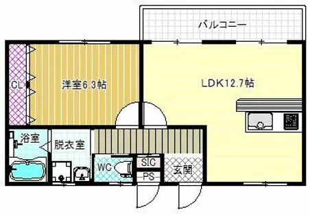 ホットファミリー【2階】の間取り