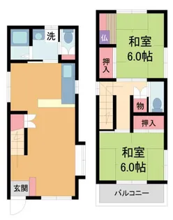 兵庫県西宮市高松町【一戸建】の間取り