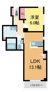 シャーメゾンガーデンズ夙川松園町【302号室】の間取り