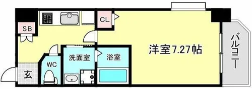 ALZA京町堀【8階】の間取り