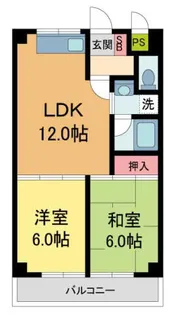 ソワ宝塚【3階】の間取り