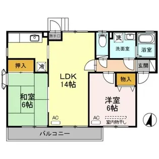 兵庫県宝塚市鹿塩1丁目【アパート】の間取り