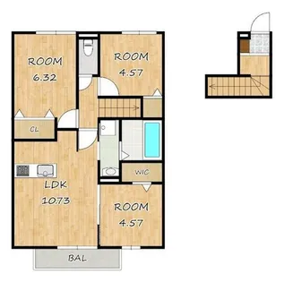 エレガンスコートヤマヤ【2階】の間取り