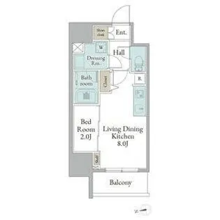 ストーリア名古屋城西【6階】の間取り