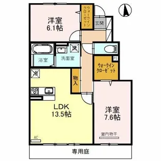 メゾン・ド・五条宮【2階】の間取り