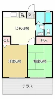 ドミール瓢箪山【2階】の間取り