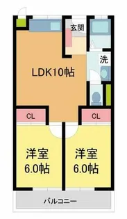 東甲子園ハイツ【403号室】の間取り